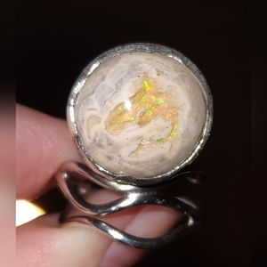 Sterling Silver Jelly Opal Ring